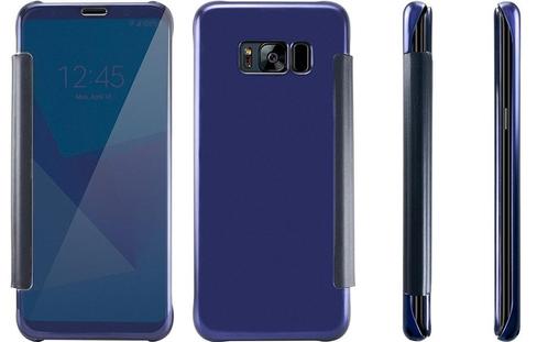 S8+ Plus Spiegel Flip Mirror Cover - donkerblauw, Telecommunicatie, Mobiele telefoons | Hoesjes en Screenprotectors | Samsung