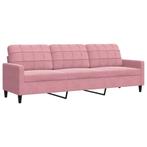 Driezitsbank Roze 210cm | Retour Deal | 40% Korting, Huis en Inrichting, Zetels | Zetels, Verzenden, 75 tot 100 cm, Modern, 200 tot 250 cm