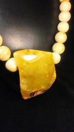 Collier en ambre baltique - Ambre - Vintage rare White +, Antiek en Kunst