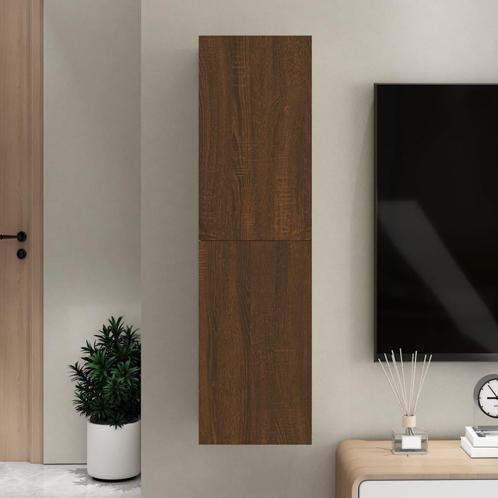 vidaXL Tv-wandmeubel 30,5x30x110 cm bruin eikenkleur, Huis en Inrichting, Kasten |Televisiemeubels, Nieuw, Verzenden