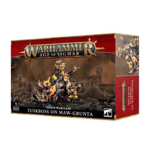 Orruk Warclans Tuskboss on Maw-Grunta (Warhammer Age of, Hobby en Vrije tijd, Wargaming, Ophalen of Verzenden