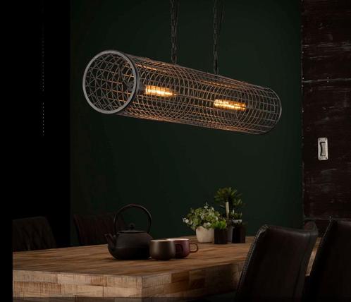 Hanglamp Industrieel Cylinder Gaas - Dimbaar- Collectie 2024, Maison & Meubles, Lampes | Suspensions, Envoi