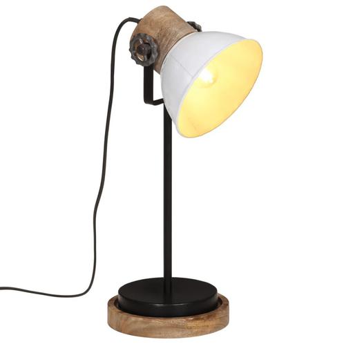 vidaXL Bureaulamp 25 W E27 17x17x50 cm wit, Huis en Inrichting, Lampen | Overige, Nieuw, Verzenden