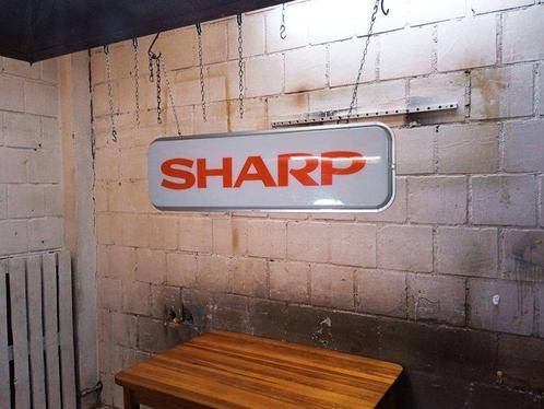 SHARP - Plaque - Vintage reclame - Aluminium, Plastic, Antiek en Kunst, Antiek | Wandborden en Tegels