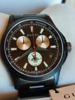 Gucci - Fly Chronograph Black - Ref. 126.2 - Heren -, Handtassen en Accessoires, Horloges | Heren, Nieuw