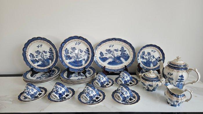 Booths - Eetservies voor 6 (34) - Real Old Willow -, Antiek en Kunst, Antiek | Meubels | Tafels