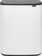 Brabantia Bo Touch Bin 60 Liter Wit Prullenbakken, Huis en Inrichting, Woonaccessoires | Prullenbakken, Verzenden, Nieuw