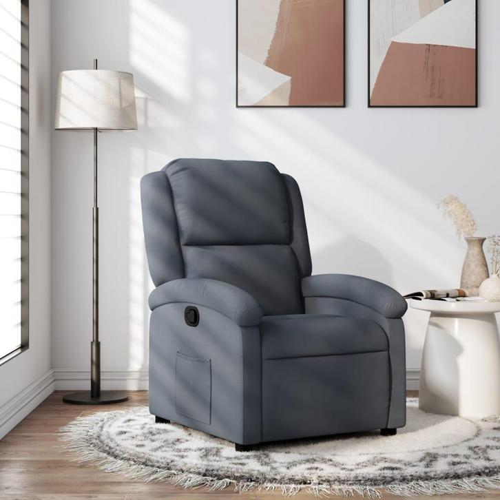 Verstelbare fauteuil grijs | Tweede kansje! | OP = OP, Huis en Inrichting, Fauteuils, 50 tot 75 cm, 75 tot 100 cm, Gebruikt, Verzenden