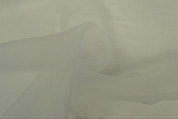 15 meter organza stof - Zilvergrijs, Verzenden