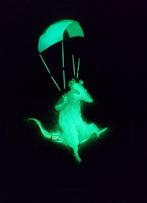 Fictional World (1980) - Banksy´s Parachuting Rat (Glowing)