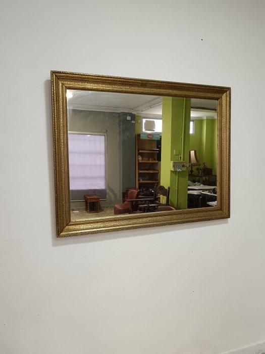 Spiegel - Hout - Gouden spiegel 115x93, Antiek en Kunst, Curiosa en Brocante