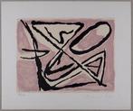 Bram Van Velde (1895-1981) - Composition Rose - Hand-signed, Antiek en Kunst