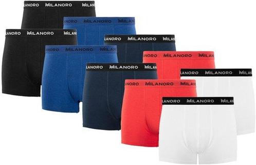 Tweedekans | Milanoro Heren Boxershorts- Set van 10 - Katoen, Kleding | Heren, Ondergoed, Ophalen of Verzenden