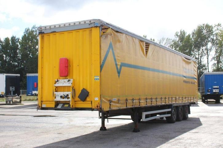 Veiling: Schuifzeiloplegger Veldhuizen Krone SD 2016, Auto's, Vrachtwagens, Ophalen