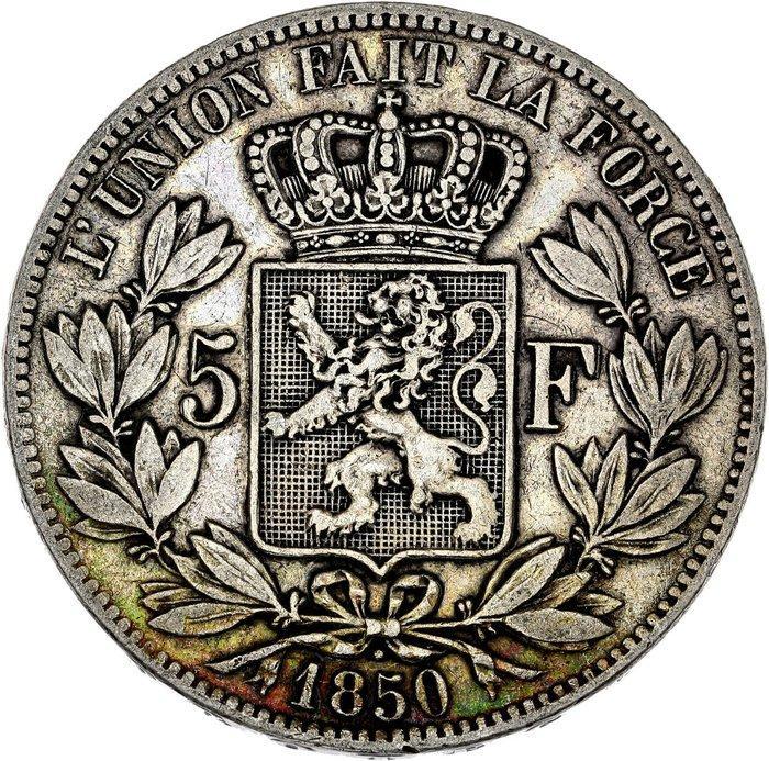 België. Leopold I. 5 Francs 1850 (Zonder minimumprijs), Postzegels en Munten, Munten | Nederland