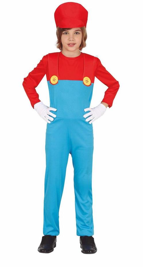 Super Mario Kostuum Kind, Kinderen en Baby's, Carnavalskleding en Verkleedspullen, Nieuw, Verzenden