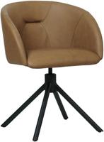 Leren eetkamerstoel - draaibaar - automatisch terug naar, Huis en Inrichting, Stoelen, Overige kleuren, Nieuw, Leer, Ophalen of Verzenden