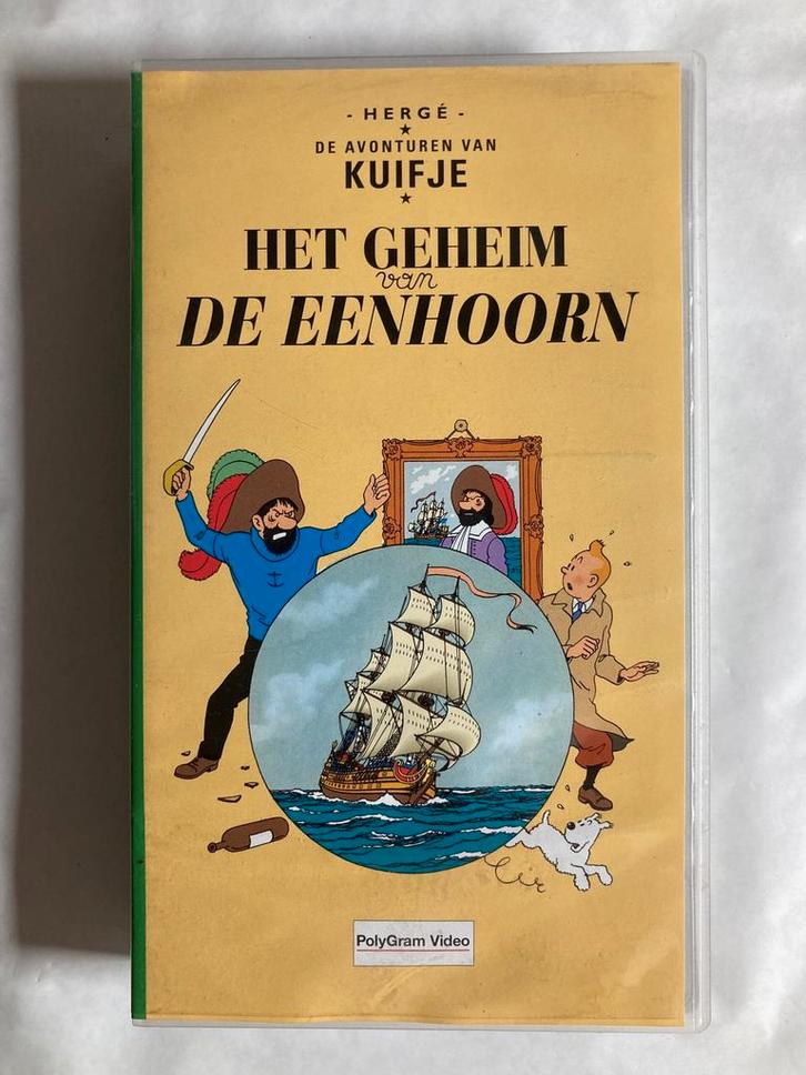 DE AVONTUREN VAN KUIFJE HET GEHEIM VAN DE EENHOORN (VHS), Cd's en Dvd's, VHS | Film, Gebruikt