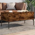 vidaXL Salontafel 100x50x45 cm bewerkt hout en metaal, Huis en Inrichting, Tafels | Salontafels, Verzenden, Nieuw
