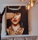 Wanddecoratie - XL Velvet Cleopatra 170x140cm Velvet