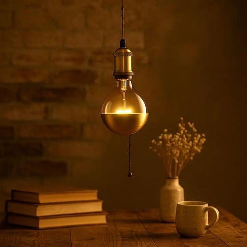 hanglampen Byron antiek messing Binnenverlichting, Huis en Inrichting, Lampen | Hanglampen, Verzenden