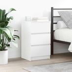 vidaXL Nachtkastjes met 3 lades 2 st 39x35x65 cm wit, Huis en Inrichting, Slaapkamer | Nachtkastjes, Verzenden, Nieuw