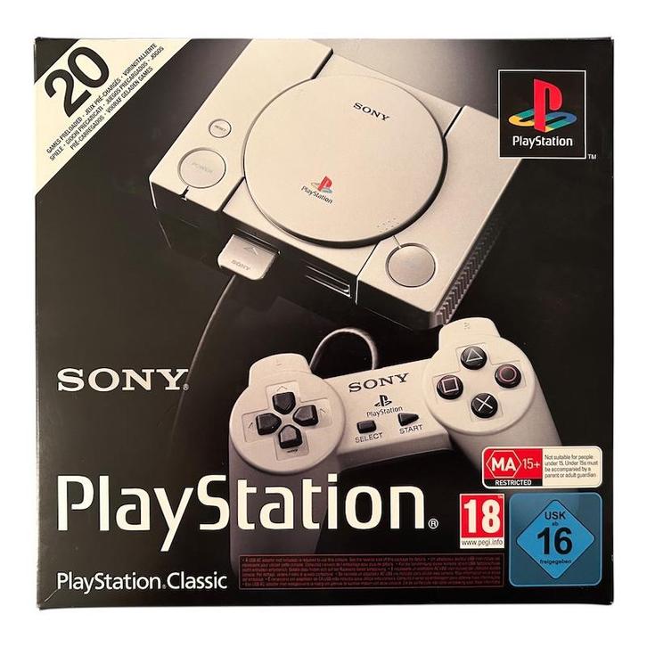 SONY Playstation Classic Mini (PS1) (BOXED) (2 CONTROLLERS), Games en Spelcomputers, Spelcomputers | Sony PlayStation 1, Verzenden