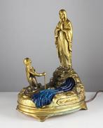 Beeldje - Apparition de ND de Lourdes - Zinklegering, Antiek en Kunst