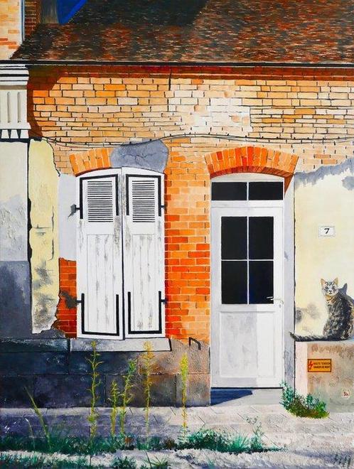 Bert Hermans - Beware of the Cat, Antiquités & Art, Art | Peinture | Moderne