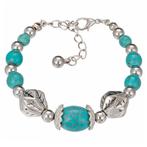 Fako Bijoux® - Armband - Turquoise - Blok & Blad, Handtassen en Accessoires, Armbanden, Verzenden, Nieuw