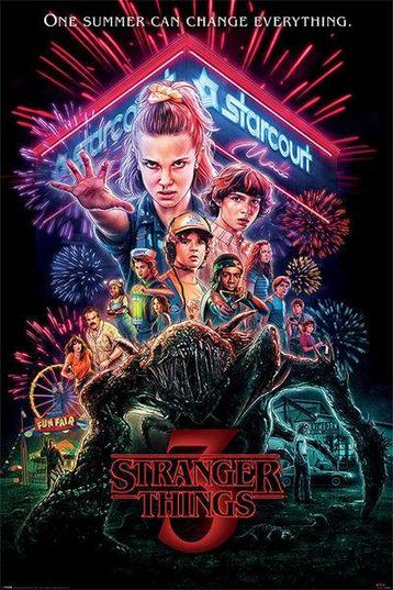 Hole in the Wall Stranger Things Maxi Poster-Summer of 85, Ophalen of Verzenden