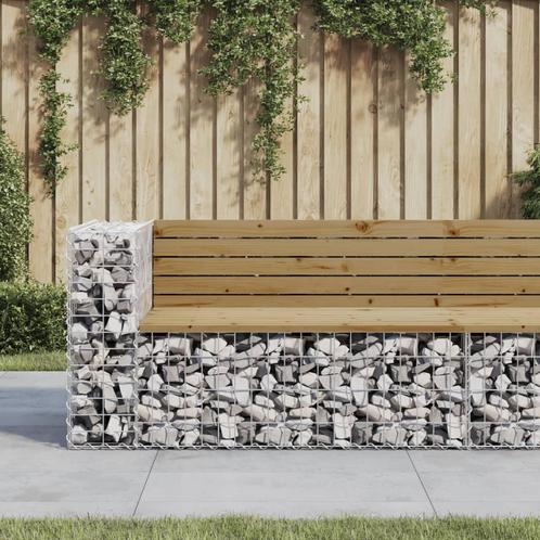 vidaXL Tuinbank schanskorfontwerp 122x71x65,5 cm, Tuin en Terras, Tuinsets en Loungesets, Nieuw, Verzenden