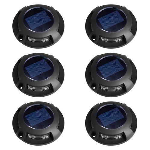 Buitenverlichting zonne-energie Set 6 stuks Solar Decklight, Tuin en Terras, Buitenverlichting, Verzenden