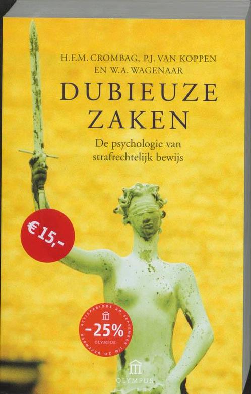 Dubieuze zaken / Olympus 9789046701034 H.F.M. Crombag, Livres, Science, Envoi