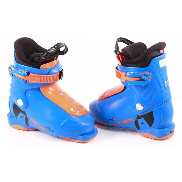 30 30,5 kinder skischoenen TECNICA JTR 1, BLUE/orange, Sport en Fitness, Skiën en Langlaufen, Ski, Schoenen, Gebruikt, Overige merken