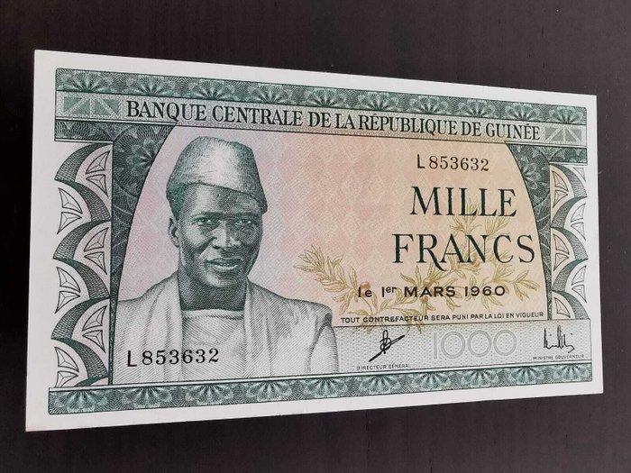 Guinee. - 50, 100, 500 and 500 Francs - 1960 (Zonder, Postzegels en Munten, Bankbiljetten | Europa | Niet-Eurobiljetten