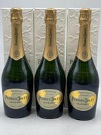 Perrier-Jouët - Champagne Grand Brut Green Box - 3 Flessen, Verzamelen, Nieuw