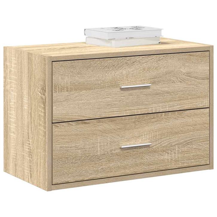 vidaXL Kast met 2 lades 60x31x40 cm bewerkt hout sonoma, Huis en Inrichting, Kasten | Overige, Nieuw, Verzenden