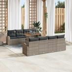 vidaXL Tuinbank Set met kussen 7 pcs Grijs 100 x 55 x 73 cm, Verzenden, Nieuw
