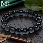 Armband in zwart onyx – 19 bollen van 10,5 mm - Hoogte: 200