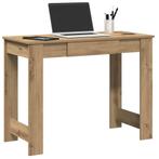 vidaXL Bureau 100x45x75 cm bewerkt hout artisanaal, Huis en Inrichting, Bureaus, Verzenden, Nieuw