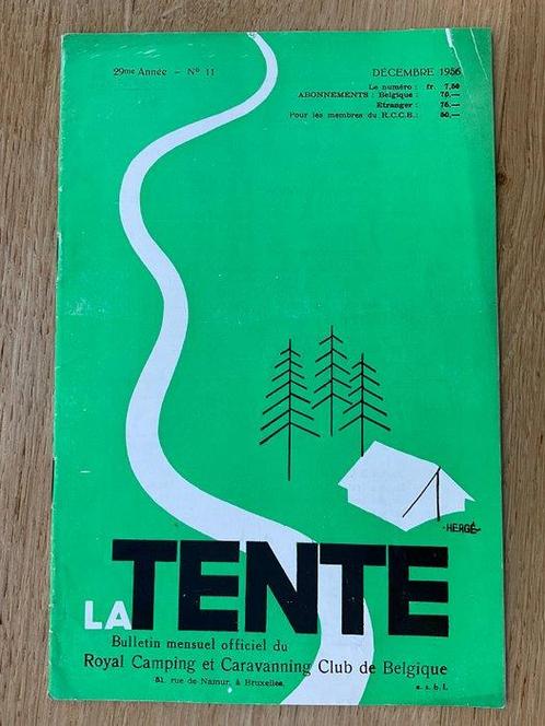 Revue LA TENTE - illustration de couverture par Hergé -, Livres, BD