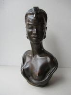 DUFOUR - Buste, Art Deco buste van een Afrikaanse vrouw - 28