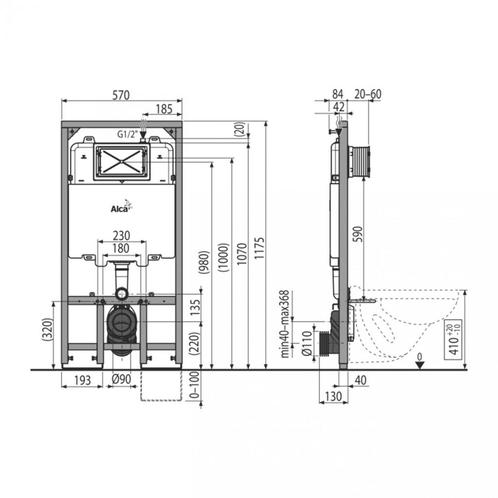 Florence Inbouwreservoir Genk, Doe-het-zelf en Bouw, Sanitair, Ophalen of Verzenden