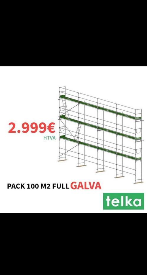 Promo 100m2 Galva prix choc, Bricolage & Construction, Échafaudages, Échafaudage de façade, Neuf, 5 mètres de hauteur ou plus