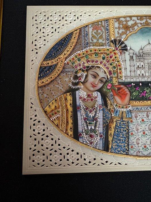 Mohan Kumar Prajapati - Peinture miniature indienne, Antiek en Kunst, Kunst | Niet-Westerse kunst