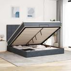 vidaXL Ottoman bed met matrassen en LEDs 160x200cm fluweel, Verzenden