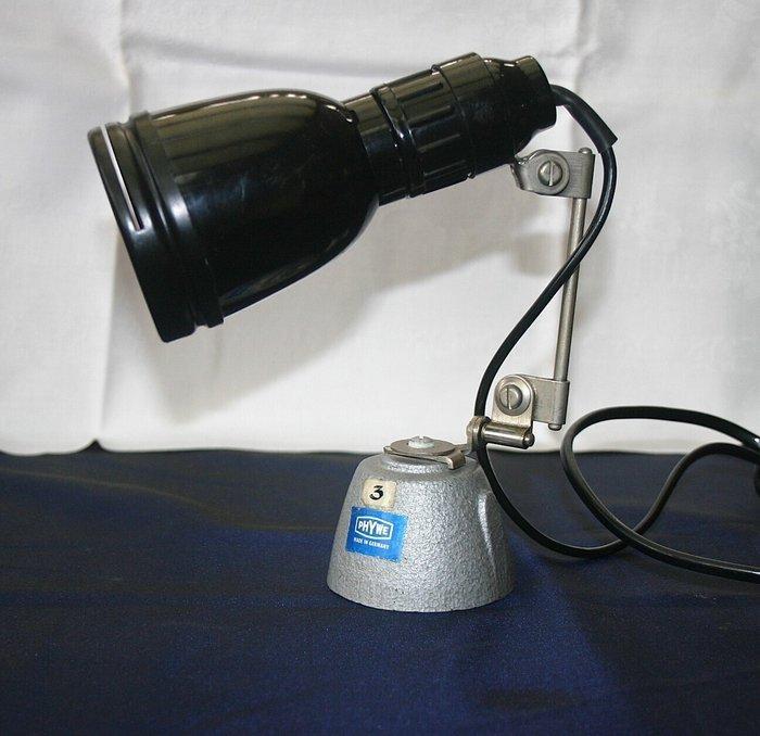 Phywe - Tafellamp (2) - Bakeliet, Gietijzer - laboratorium, Antiek en Kunst, Antiek | Verlichting