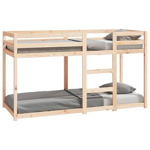 Stapelbed Massief Grenen 75x190 - Retour Deal - Ruimtebes..., Kinderen en Baby's, Kinderkamer | Stapelbedden en Hoogslapers, Nieuw