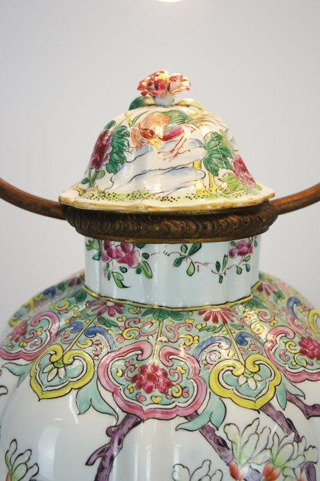 Edmé Samson Paris - Lampe de table - Décoration Famille Rose, Antiek en Kunst, Curiosa en Brocante
